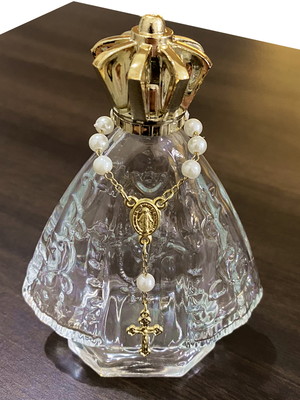 15 frascos nossa senhora aparecida 75 ml + mini terço
