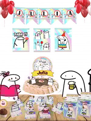 Kit festa completa flork meme - kit festa bentô