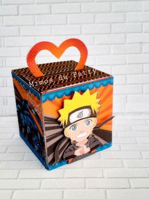 Caixa cubo com alça naruto 2
