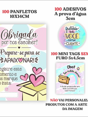 Kit empreendedor agradecimento ao cliente