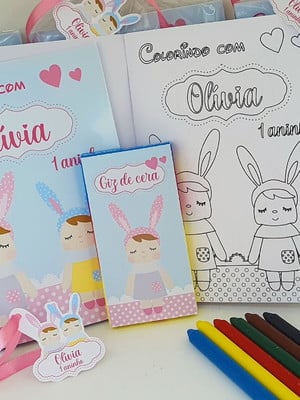 Lembrancinha metoo doll - caderninho