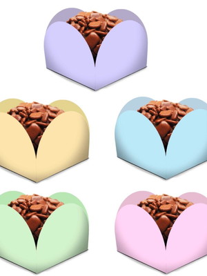 100 forminha candy color 3,5cm