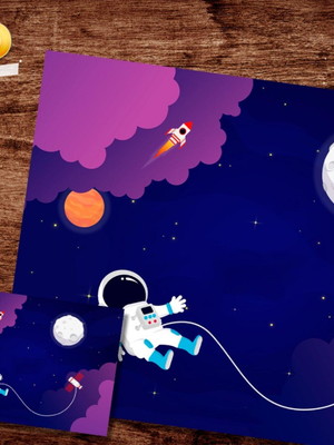 Jogo americano - astronauta