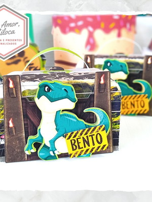 Caixa maleta - dinossauros