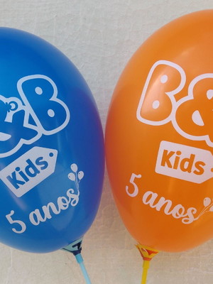 Bexigas personalizada com logo empresa cores sortidas