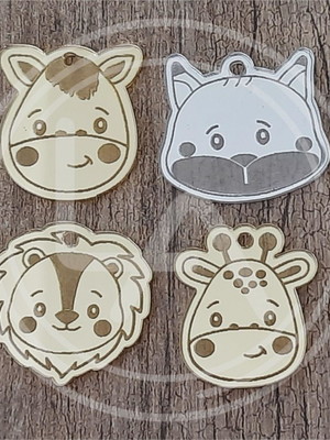 50 tags, etiqueta para chaveiros ,safari ,baby 3cm(tam.g)