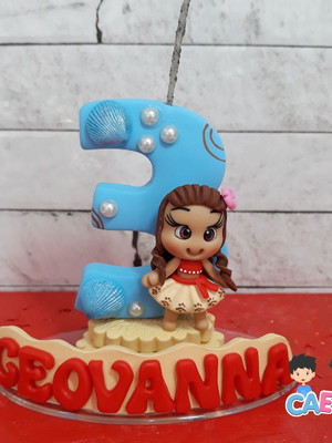 Vela personalizada de biscuit