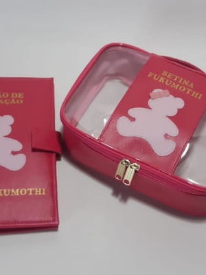 Porta carteira de vacinação e necessaire personizados