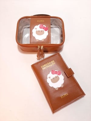 Porta carteira de vacinação e necessaire personizados