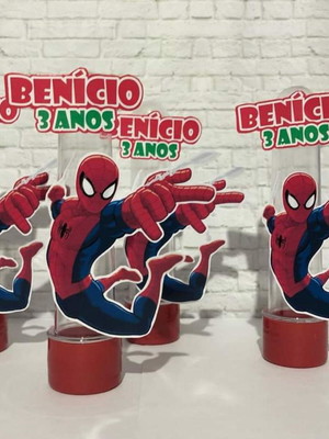 Tubete personalizado homem aranha