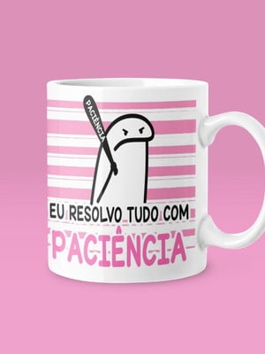 Caneca flork sincero paciência