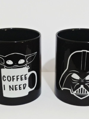 Caneca colorida star wars