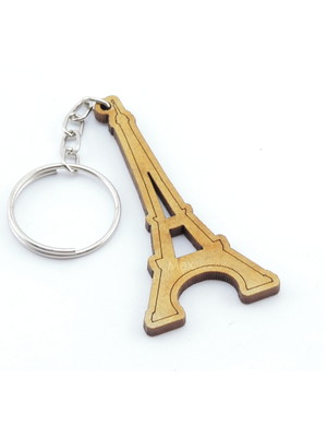Chaveiro personalizado mdf infantil - torre eiffel vazada