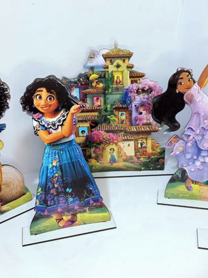 Enfeite para festa encanto centro de mesa - com 12 unidades