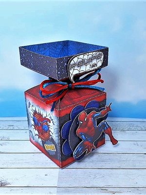 Caixa meia bala homem aranha