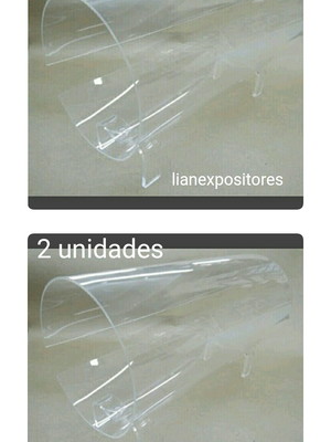 2 expositores tiaras organizador acrílico transparente 30cm