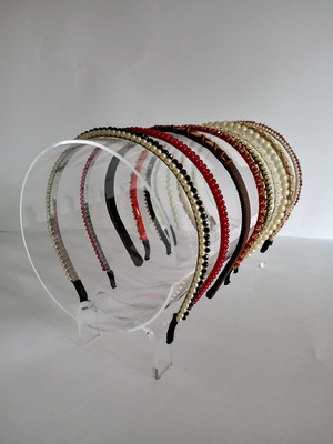 Porta tiara organizador de acrílico 30cm transparente