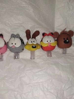 5 ponteiras garfield em biscuit (cada unidade)