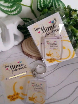 Kit com 10 chaveiro acrilico para mimo