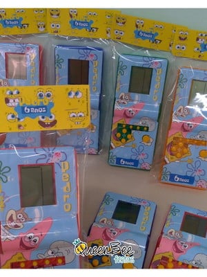 Mini game tetris bob esponja embalagem personalizado