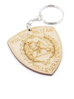 Chaveiro personalizado mdf militar - minas gerais