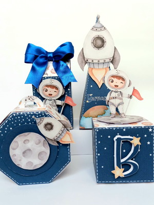 Kit personalizado astronauta aquarela (20 und)