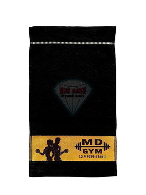 30 toalhinha personalizada academia, fitness