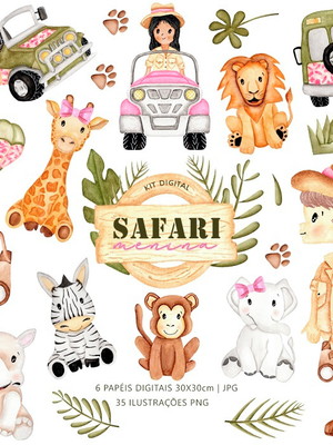 Super kit digital safari menina