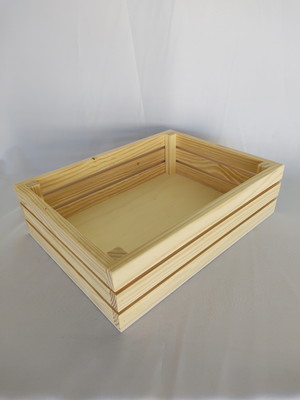 Caixotinho em madeira pinus 40x30x9cm
