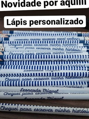 Lápis personalizado- mimo lembrancinha