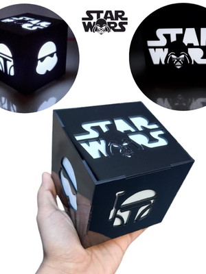 Luminária de mesa star wars presente geek luminaria