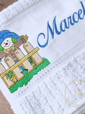 Toalha de banho personalizada bordada fazenda