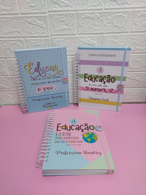 Caderno de planejamento professores universitário