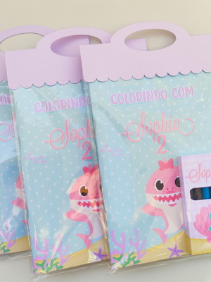 Livro de colorir baby shark