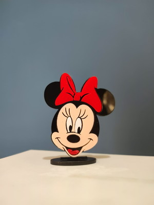Aplique minnie em acrílico para personalizados de luxo.