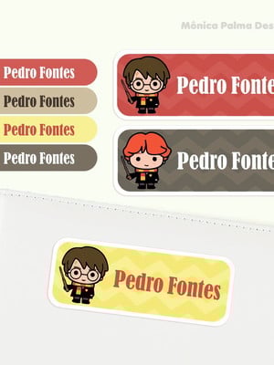 Etiqueta escolar harry potter- kit básico 137 etiquetas