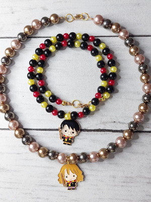 Colar/ choker harry potter ou hermione