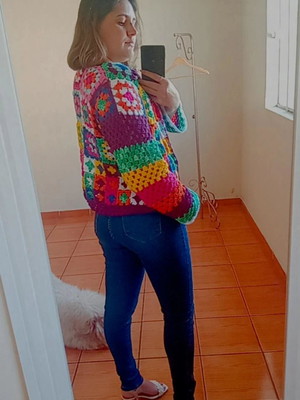 Blusa de crochê