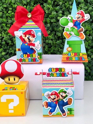 Kit personalizados super mario bross (20 peças)