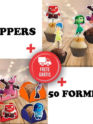 Divertidamente - forminhas e toppers