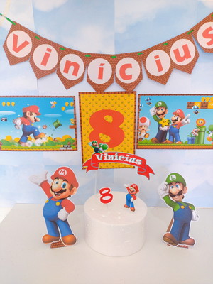 Kit bolinho super mario/so´um bolinho mario world