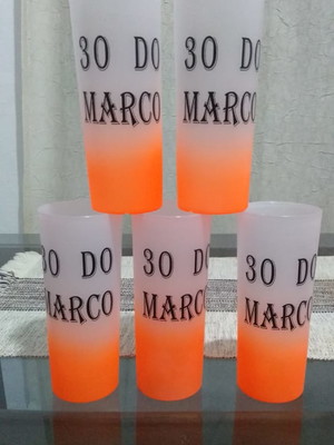 Copo long drink jateado degrade
