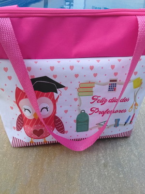 Lembrancinha bolsa personalizada dia dos professores