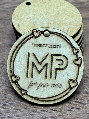 Pingente em mdf - logo