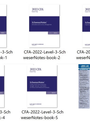 Cfa kaplan schweser level 3 boxset 1-5 2022