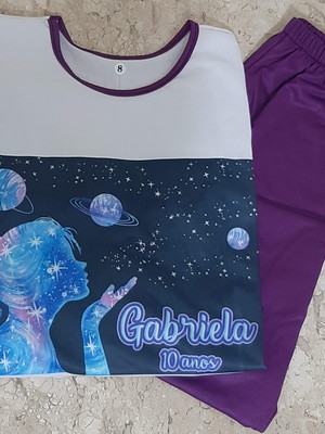 Pijama longo personalizado