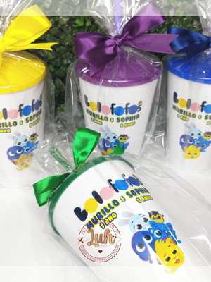 Copo com canudo personalizados - fazemos qualquer tema!