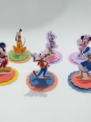 Aplique 3d turma do mickey