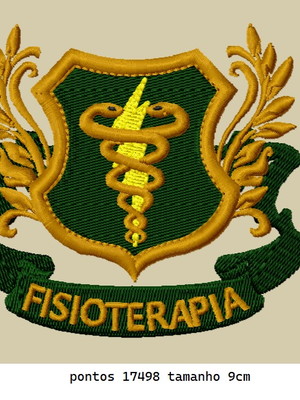 Matriz bordado fisioterapia