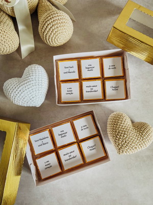 Caixa bombons personalizados presente avós